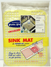 Vintage 1966 Republic's Polly Flex Sink Mat No.205 Yellow 12.5