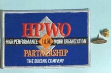 BOEING Aircraft -Logo Tie tack 1/10 10K & New HPWO - IAM Boeing Patch picture