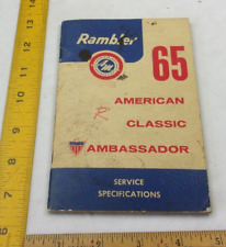 1965 Rambler American Classic Ambassador car service manual picture