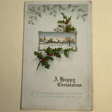 Vintage Postcard A Happy Christmas Greetings To A Friend c1910s Unposted picture