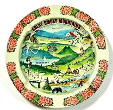 Vintage metal ashtray GREAT SMOKY MOUNTAINS by Carrib Novelty Inc. from estate picture