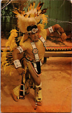 Vtg Postcard, Swift Hawk, Wold's Champion Fancy War Dancer, Otoe Pawnee Indian picture