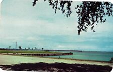 Vintage Postcard- Municipal Dock, Escanaba, MI 1960s picture