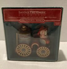 1985 Vintage Hallmark Keepsake Ornament  Santa's Fire Engine Here Comes Santa #7 picture