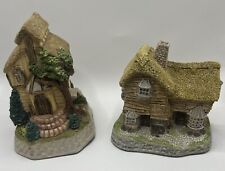 David Winter Sherwood Forest Friar Tuck Village Shop Lot Of 2 Stone Miniatures picture