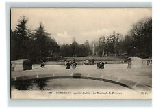 1909 Postcard Bordeaux Jardin Public Le Bassin De La Terrasse 258 Un Posted picture