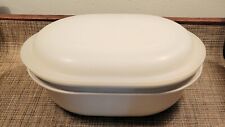 Vintage Tupperware Ultra 21 Roaster Lid 3 Quarts 1782 1781 1780 Microwave Almond picture