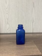 Vintage Cobalt Blue Glass Medicine Bottle picture