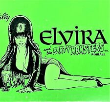 Bally Elvira & The Party Monsters Pinball Machine Manual Schematics ORIGINAL picture