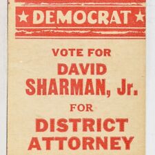 1940s David Sharman Jr District Attorney Reading County Berks County PA Democrat picture