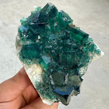 456G   natural super beautiful green fluorite crystal ore standard sample picture