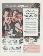 1951 Skil Home Shop Tools Christmas Tree Father Gift Vintage Print Ad SP5 picture