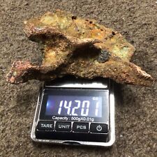 14.20 Oz. Pure Native Michigan Float Copper Mineral Specimen (Halfbreed) Silver picture