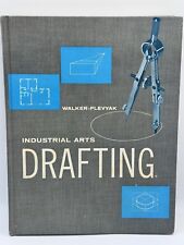 Vintage Industrial Arts Drafting Hardcover  Textbook Walker-Plevyak 1964 picture