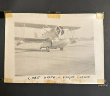 Vintage Coast Guard Vought F4U Corsair Plane Photo 1938 Floyd Bennett Field NY picture