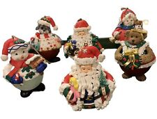 6 Vintage Traditions Collectible Resin Character Christmas Tree Ornaments Read picture
