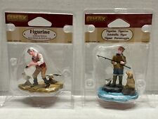 Lemax Figurines Seashore Pastime 72430 & Fishing Max 02801 New &  picture