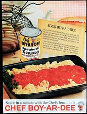 Chef Boy Ar Dee spaghetti sauce ad vintage 1962 original advertisement picture