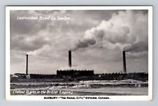 Sudbury ON-Ontario Canada RPPC, International Nickel Co Smelter Vintage Postcard picture