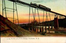 Rome, Watertown and Ogdensburg Railroad Bridge, Rochester, New York NY Postcard picture