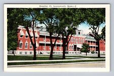 Fort Leavenworth KS-Kansas, Hospital, Antique, Vintage Souvenir Postcard picture