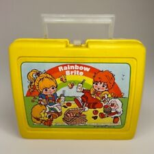 Vtg Rainbow Bright 1983 Thermos Brand Plastic Lunch Box Yellow No Thermos picture