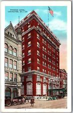 1934 Phoenix Hotel Lexington Kentucky Street View & The Building Posted Postcard picture
