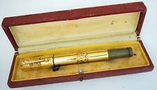 1920ca WATERMAN 42 SAFETY ITALIAN OVERLAY WITH AMAZING IVY BANDS-FLEX NIB & BOX picture