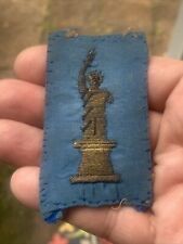 WW1 US ARMY 77th INFANTRY DIVISION FRENCH MADE SILK BULLION PATCH,RARE picture