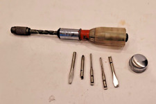 Great Neck Vintage Model 97a Racheting Screwdriver With 5 Tips Made In England picture