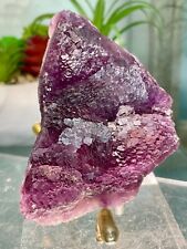 Stunning-Purple Fluorite-Flourite-Strawberry-Stand-Yaogangxian Mine, China 304g picture