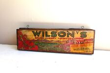 Rustic Hand Made Wooden Knife Rack Vintage 20thC Fruit Crate Wall Tool Holder  picture
