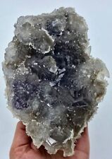 1437 Gram Extraordinary Well Terminated Cubic Fluorite With Calcite @ Pakistan picture