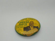 1965 Green County Cheese Days Monroe Wisconsin September 18-19 Pinback picture