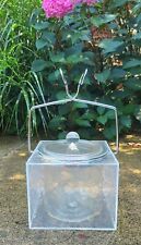Vintage Retro MCM  Wilardy Textured Lucite and Chrome Ice Block Bucket picture