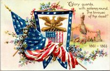 Memorial Decoration Day GAR Bivouac Of Dead Glory Guard Tucks c1907 postcard AQ4 picture