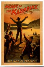 Vintage Heart of the Klondike Theatre poster Alaska Lantern Press postcard picture