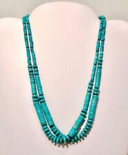Handmade Sterling Silver and Turquoise Heishi Bead 21