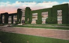 Vintage Postcard 1946 San Diego High School Building and Grounds California CA picture