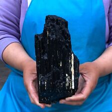 4.4LB Large Natural Black Tourmaline Crystal Gemstone Rough Mineral Specimen picture