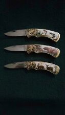 Franklin Mint Collector Knife Set - Three Pack - Bear / Deer / Fish picture