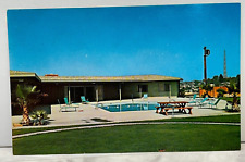 Summit Mobile Lodge Vintage Postcard San Diego CA Swimming Pool Rec Area picture