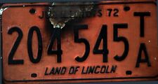 Vintage 1972 Illinois License Plate - Crafting Birthday MANCAVE slf picture