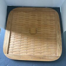 Longer Berger Lid Only Basket Weave Top Is 17 X 17” picture