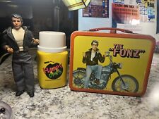 Vintage 1976 Happy Days Lunchbox Lunch Box With Thermos & The Fonz Mego. Descrip picture