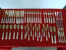 VTG Antique Sterling Flatware  Mother Pearl Handles England Knives Spoons Forks picture