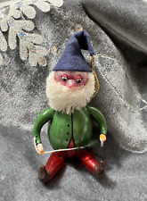 De Carlini Italian Art Glass Ornament Gnome Elf Pixie Vintage 1960s Christmas picture