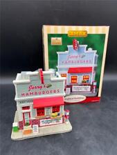 Lemax Harvest Crossing Lighted Building Jerry's Hamburgers 85655 picture