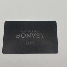 Single Hotel Key Card Marriott Bonvoy Elite Black on Black Collectible picture