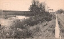 Postcard ME Old Covered Bridge over Piscataquis River Maine Vintage PC H5408 picture